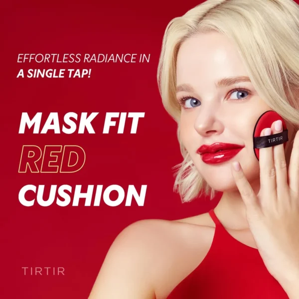 TIRTIR Mask Fit Red Cushion Foundation – 72H Long-Wear (18g)