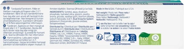 Virbac C.E.T. Enzymatic Toothpaste for Dogs – Poultry Flavor (70g)