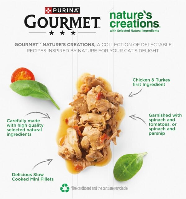 GOURMET Nature's Creations Poultry Wet Cat Food Multipack (8x85g)