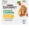 GOURMET Nature's Creations Poultry Selection Wet Cat Food - 8 Pack of 85g Pouches with Natural Ingredients