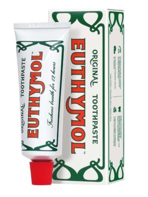 Euthymol Original Toothpaste 75ml - Flouride-Free Antiseptic Toothpaste with Iconic Flavor