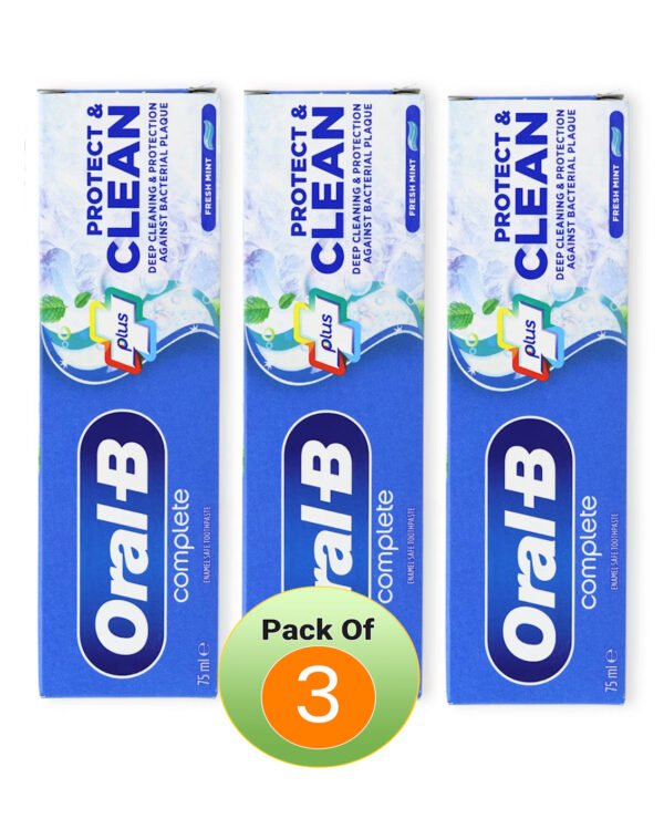 oral-b-protect-and-clean-3-pack Oral B Protect & Clean Toothpaste 3 Pack - Cavity Protection and Fresh Breath Triple Pack