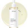 Anua Heartleaf Pore Control Cleansing Oil 200ml pump bottle on white background with oil texture