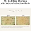 Before and after results of deep pore cleansing