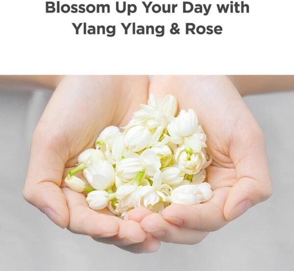 Natural ingredients including Ylang Ylang and Rose