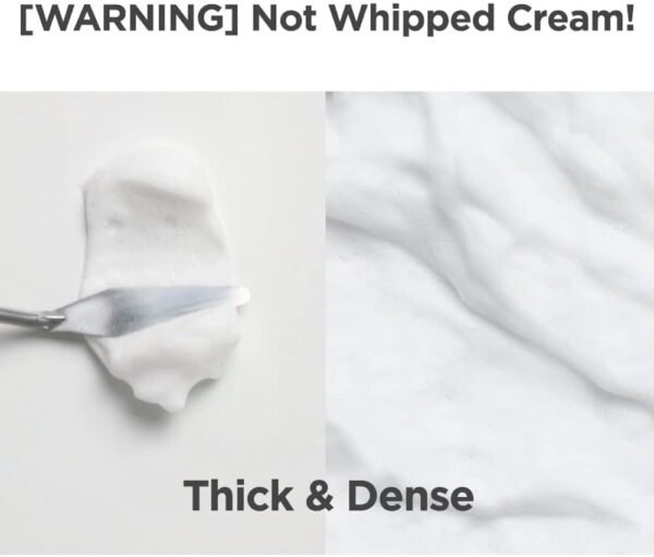 Thick and dense cream texture of Manyo cleanser