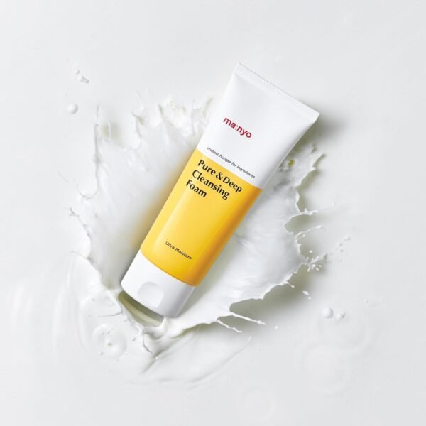 Product tube with refreshing water splash background