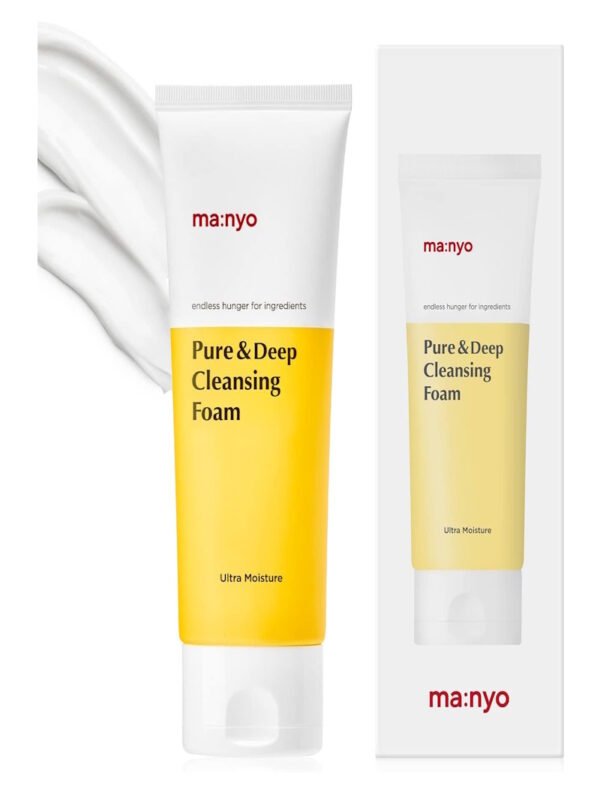 Manyo Pure & Deep Cleansing Foam 100ml tube with rich foam clouds