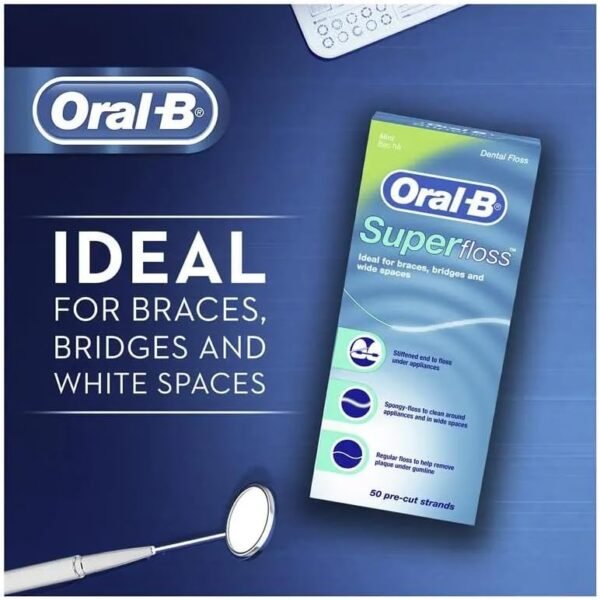 Oral-B Super Floss ADA Seal of Acceptance ideal for braces bridges and implants