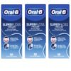 Oral-B Super Floss Mint 50 Pre-Cut Strands Pack of 3 front view