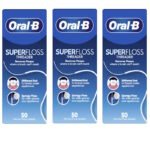 Oral-B Super Floss Mint 50 Pre-Cut Strands Pack of 3 front view